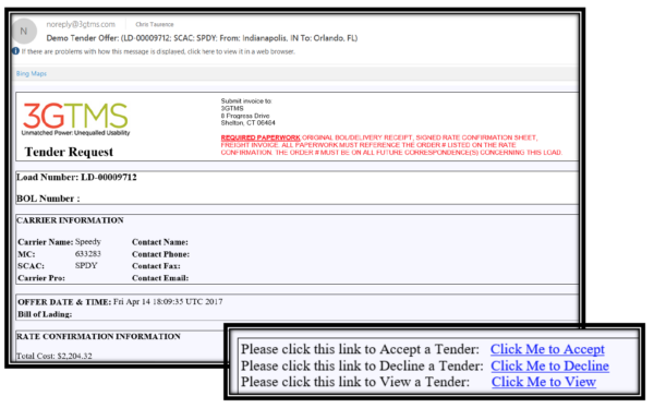 3Gtms_Load Tender Email