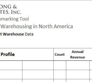 Warehouse Benchmarking Tool Interactive Contract Warehouse Data
