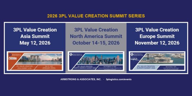 2026 3PL Value Creation Summit Series — Asia, North America, Europe