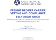 Freight Broker Carrier Vetting and Compliance Self-Audit Guide cover